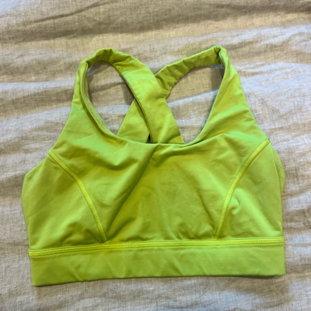 Lululemon Athletica Vibrant Yellow Sports Bra